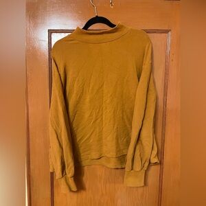 Madewell Mustard Long Sleeve sweater top